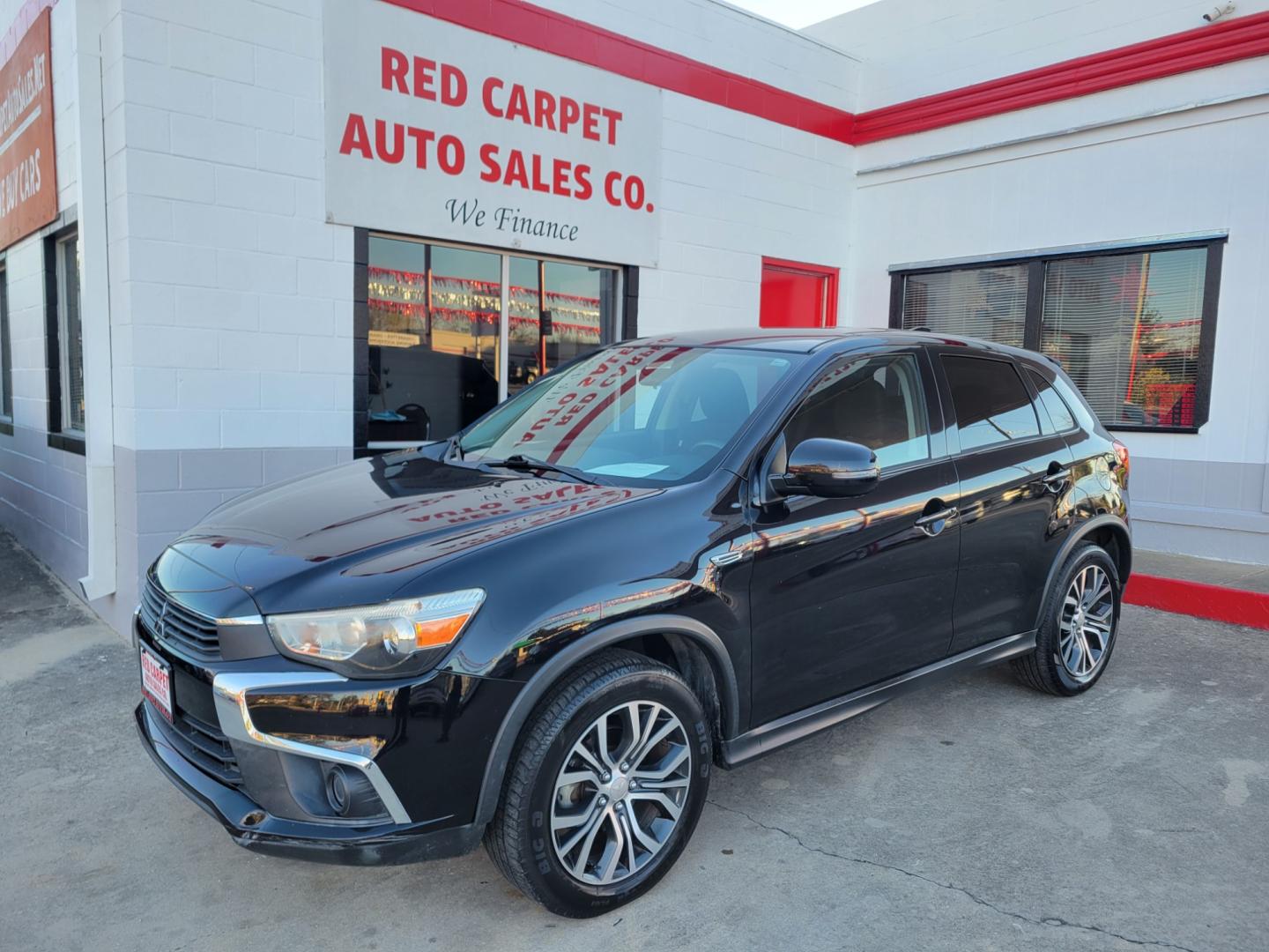 2017 BLACK Mitsubishi Outlander Sport (JA4AP3AU6HZ) with an 2.0L I4 F DOHC 16V engine, Automatic transmission, located at 503 West Court, Seguin, TX, 78155, (830) 379-3373, 29.568621, -97.969803 - Photo#0